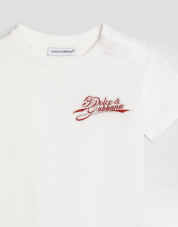 Dolce & Gabbana T-shirt en jersey avec logo Dolce & Gabbana T-shirt en jersey avec logo White L1JT7WG7P4Y