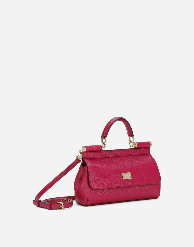Dolce & Gabbana Маленькая сумка Sicily с короткой ручкой фуксия BB7116A1001