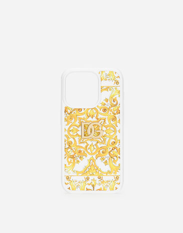 Dolce & Gabbana iPhone 15 Pro ケース Yellow BI3314AT880