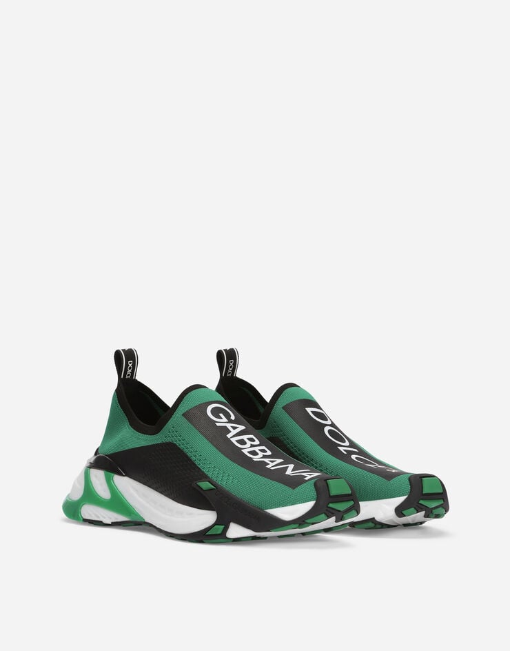 Dolce & Gabbana Stretch mesh Fast sneakers Green CS2172AH414