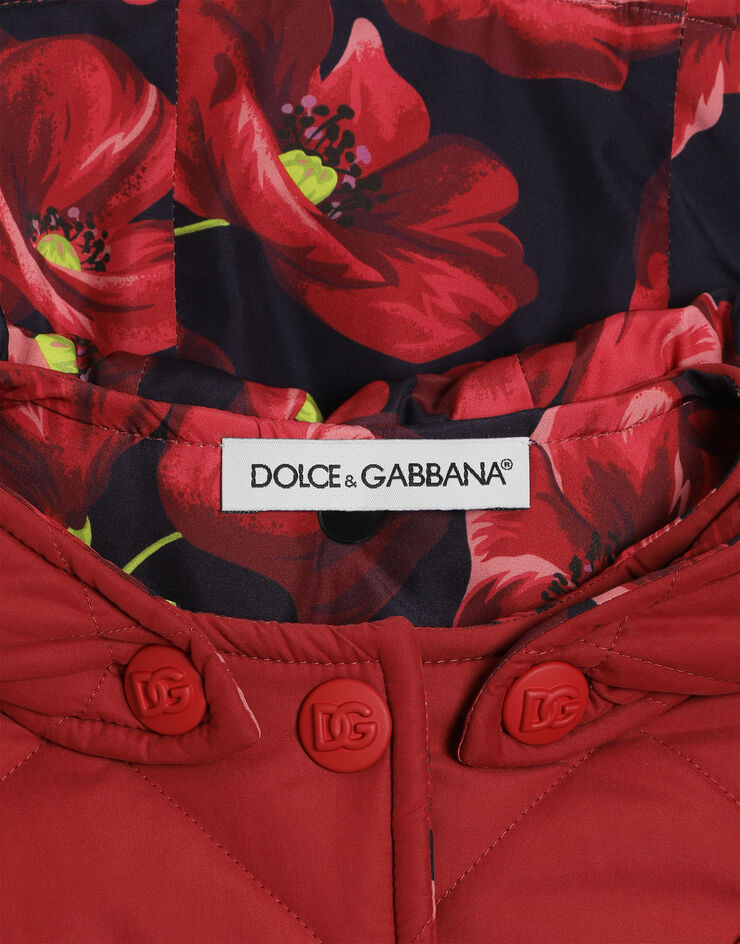 Dolce & Gabbana Cape matelassée avec patch Dolce & Gabbana Cape matelassée avec patch L54C70G7P9C