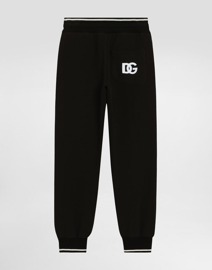 Dolce & Gabbana Pantalon de jogging molletonné à logo DG Noir L4JPJWG7O7Q