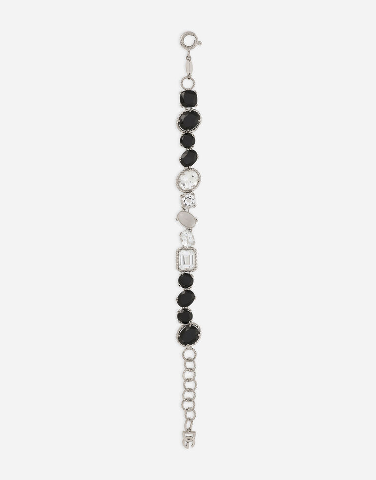 Dolce & Gabbana Anna bracelet in white gold 18kt with spinel and topazes Weiss WBQA1GWTSQS