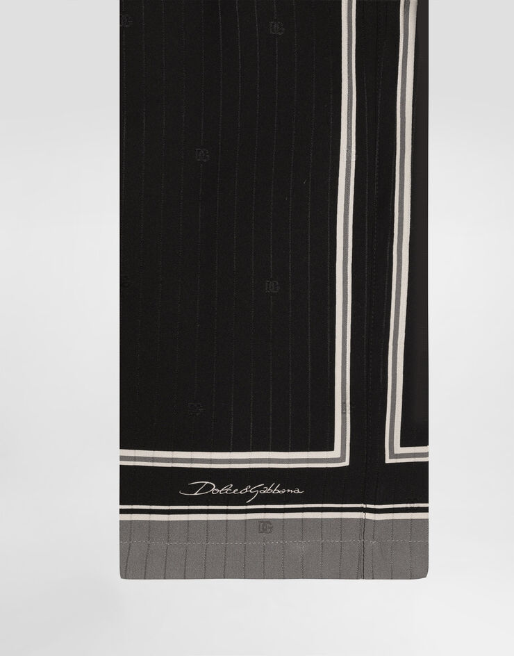 Dolce & Gabbana Logo and stripe-print striped jacquard trousers Dolce & Gabbana Logo and stripe-print striped jacquard trousers Multicolor GP1Q4THI11T
