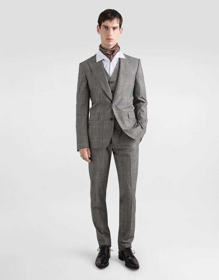 Dolce & Gabbana Single-breasted glen plaid suit Multicolor GK02XTFQBBQ