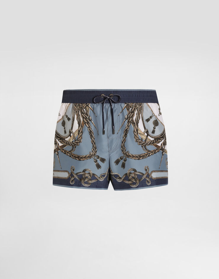 Dolce & Gabbana Cargo-print short swim boxers Multicolor M4E48TON0CG