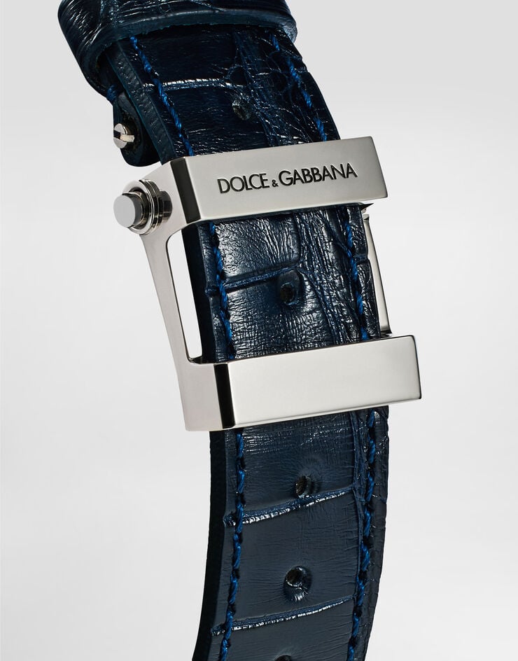 Dolce & Gabbana Weißgoldene Uhr mit Diamant-Pavé, Special Pieces Dolce & Gabbana Weißgoldene Uhr mit Diamant-Pavé, Special Pieces BLAU / WEISSGOLD WWJE1GXPI02