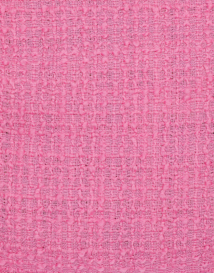 Dolce & Gabbana Кроп-топ на бретелях, из твида рашель розовый F79DATFMMHN