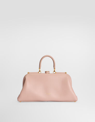 Dolce & Gabbana Medium Grandma handbag in plongé nappa leather Pale Pink BB7986BF984