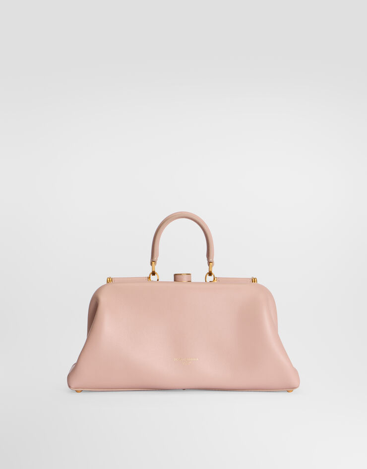 Dolce & Gabbana Handtasche Grandma mittelgroß aus Plongé-Nappaleder Dolce & Gabbana Handtasche Grandma mittelgroß aus Plongé-Nappaleder Puder BB7986BF984