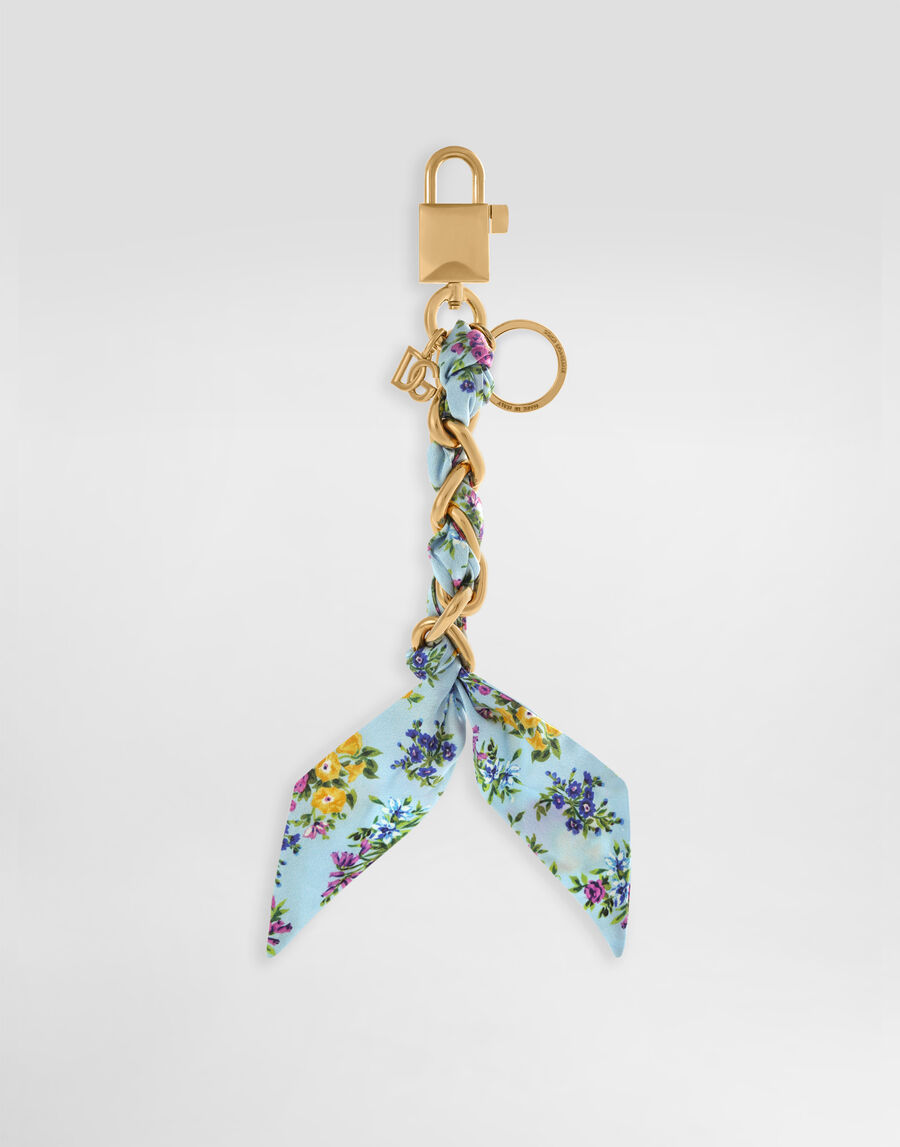 Printed satin keychain