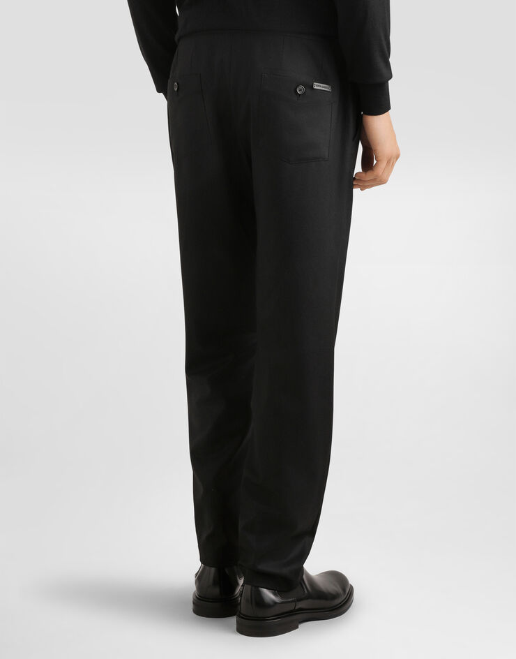 Dolce & Gabbana Flannel trousers Black GP12PTFU21Q