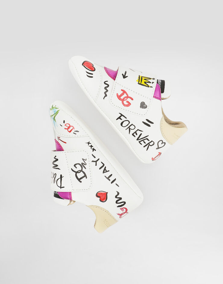Dolce & Gabbana Sneaker in calfskin Multicolor DK0109AW567