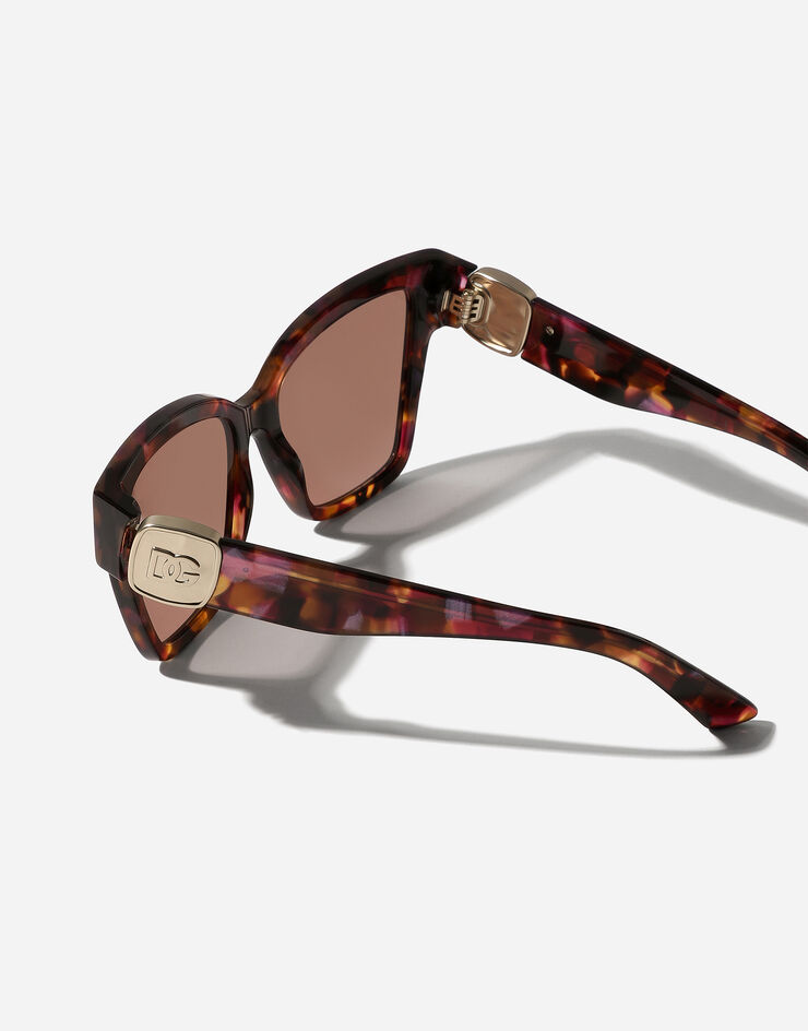 Dolce & Gabbana نظارة شمسية DG Precious لؤلؤي وردي هافان VG447AVP073