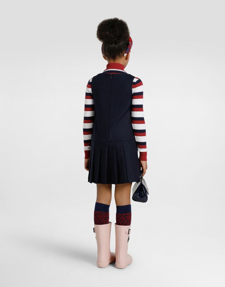 Dolce & Gabbana Wool canvas dress Blue L54DH0FU28G