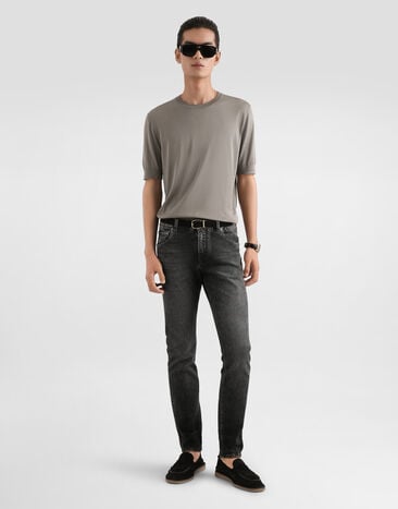 Dolce & Gabbana Pantalon en denim Multicolor GY07CDG8ON4