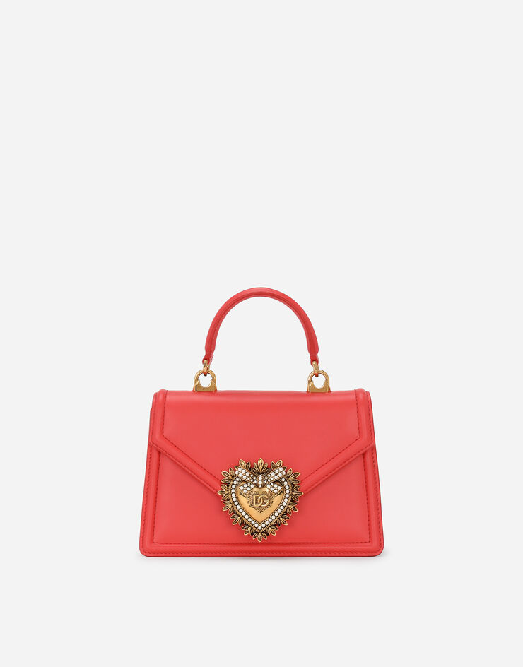 Dolce & Gabbana حقيبة ديفوشن صغيرة بمقبض علوي برتقالي BB6711AV893