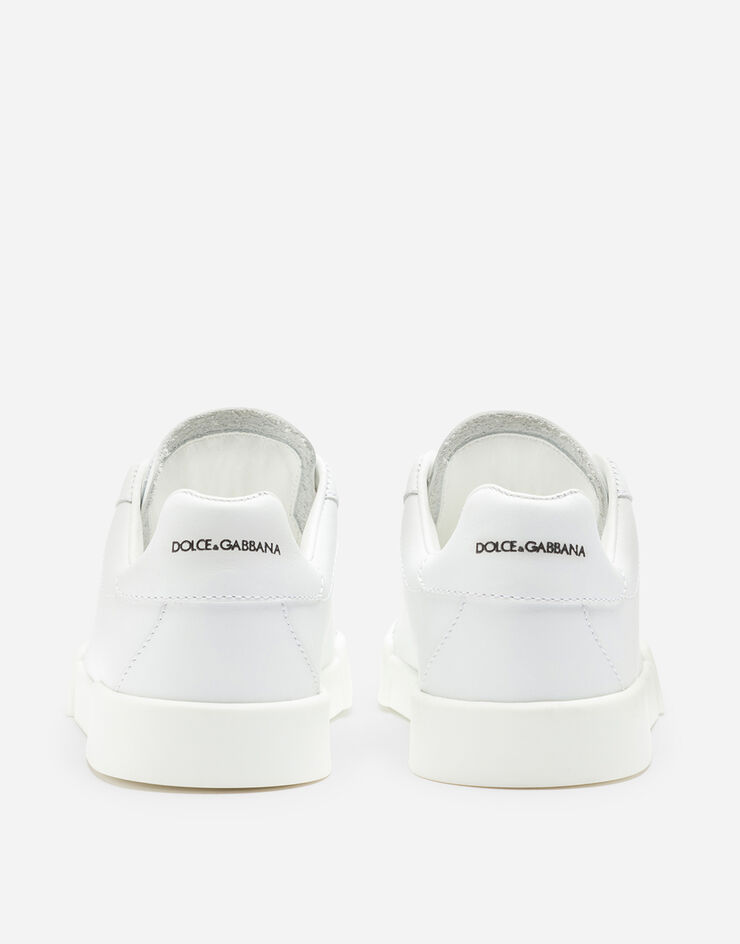 Dolce & Gabbana Calfskin Portofino light sneakers with logo White DA0724A3444