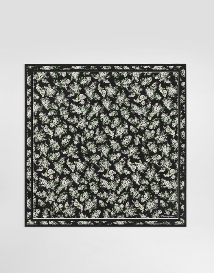 Dolce & Gabbana 70x70 small flower bouquet-print silk twill scarf Dolce & Gabbana 70x70 small flower bouquet-print silk twill scarf Multicolor FN092RGDDUH