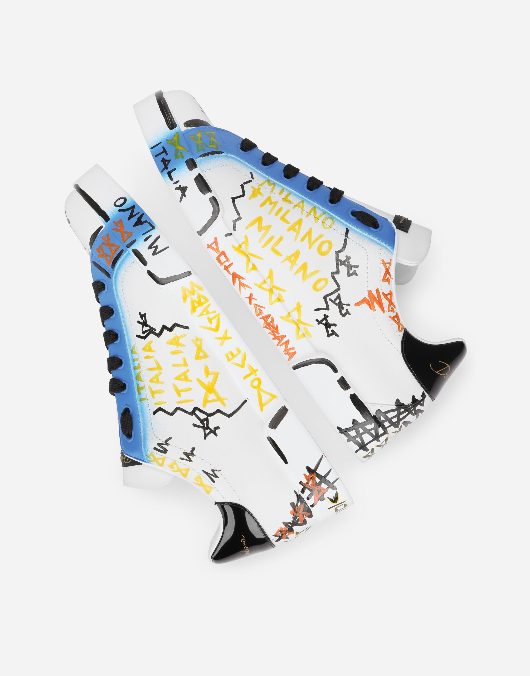 DOLCE & GABBANA マルチカラー スニーカー Dolce & Gabbana マルチカラー ロゴ ハイトップ スニーカー