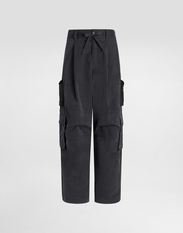 Dolce & Gabbana Washed fabric trousers Grey GP15UTGK056