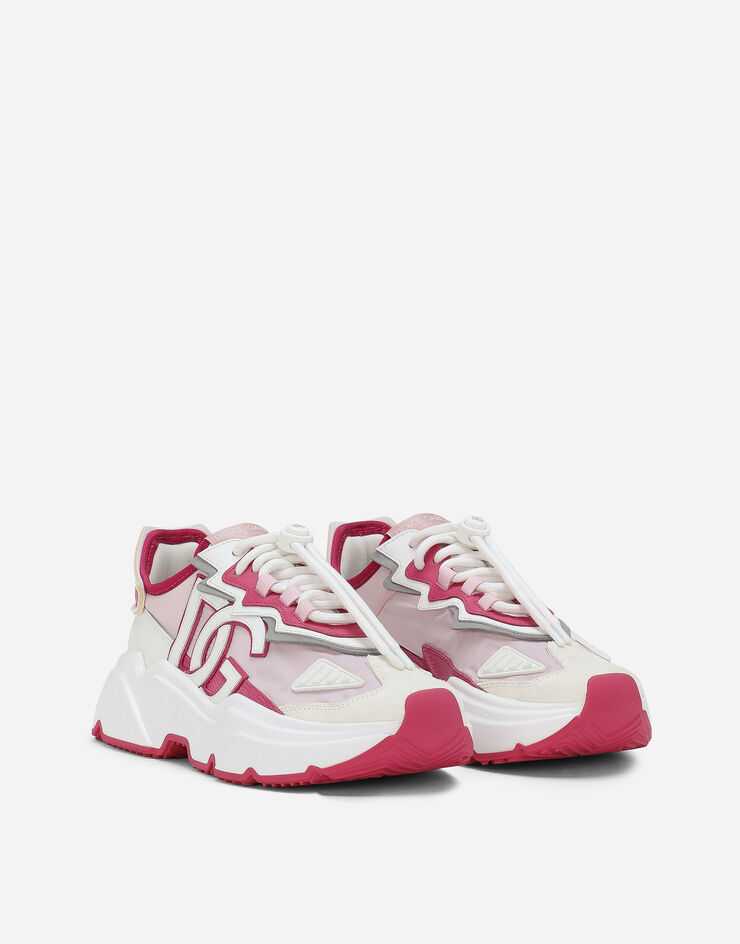 Mixed-materials Daymaster sneakers in Pink for Women 