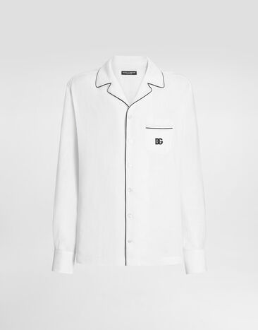 Dolce & Gabbana Linen vanity shirt White G5IF1ZGJ765