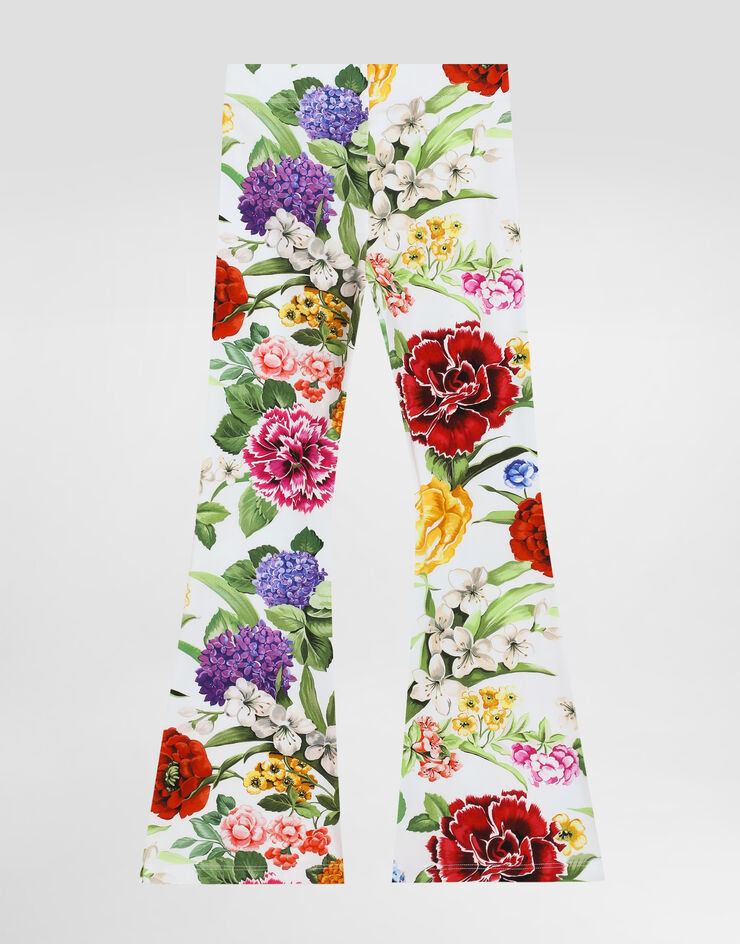 Dolce & Gabbana Interlock pants with floral print Print L5JPD8FSG9W