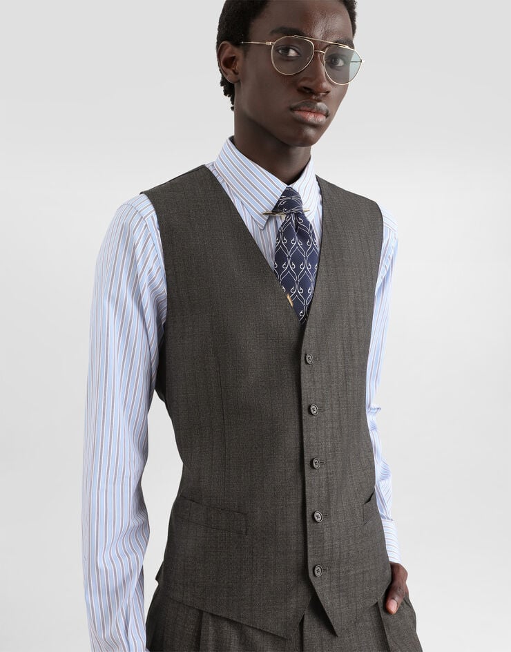Dolce & Gabbana Pinstripe wool vest Dolce & Gabbana Pinstripe wool vest G702UTFR23X