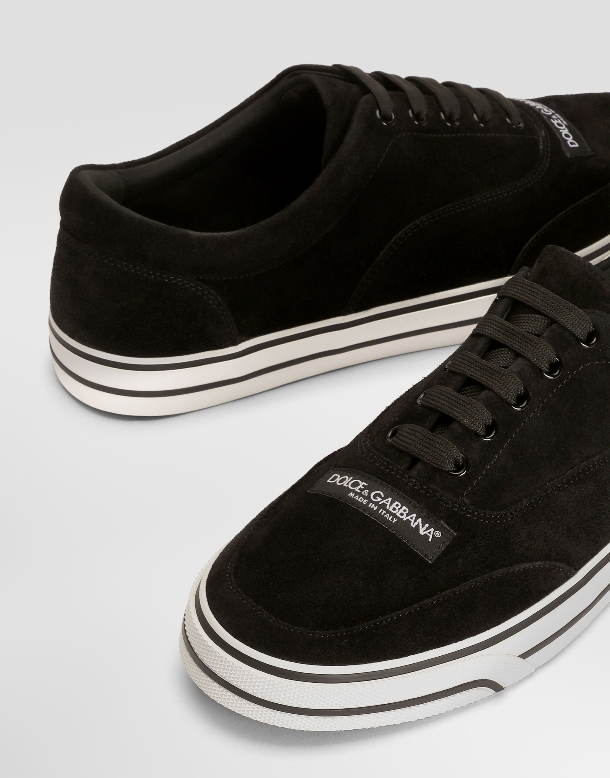 Blackのメンズ DG Sailing sneakers in split | Dolce&Gabbana®