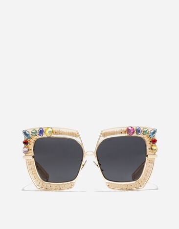 Dolce & Gabbana Sunglasses Rafia Fiori Gold VG2331VM287