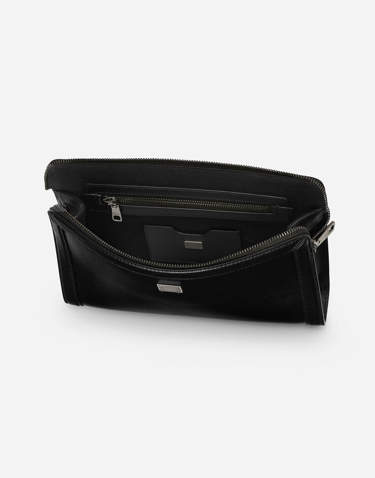 Dolce & Gabbana حقيبة باوتش من جلد عجل أسود BM2330AV956