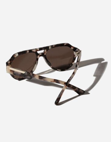Dolce & Gabbana Солнцезащитные очки Mirror Logo бежевый VG446EVP473