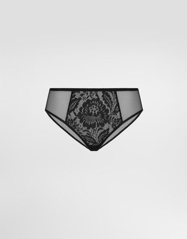 Dolce & Gabbana Lace and tulle panties Black O2F63TONQ79