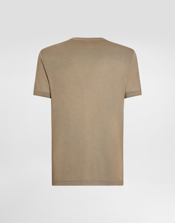 Dolce & Gabbana T-SHIRT M/CORTA GIRO Multicolor G8ST1TG7P0F