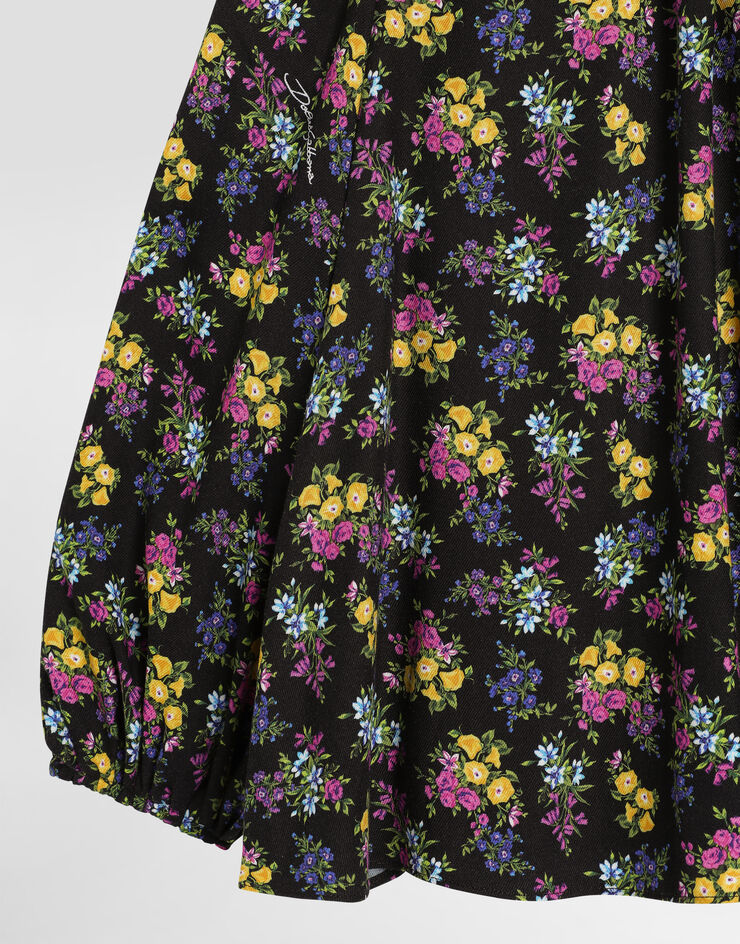 Dolce & Gabbana Small flowers-print voile shirt Multicolor L56S59FS8DN