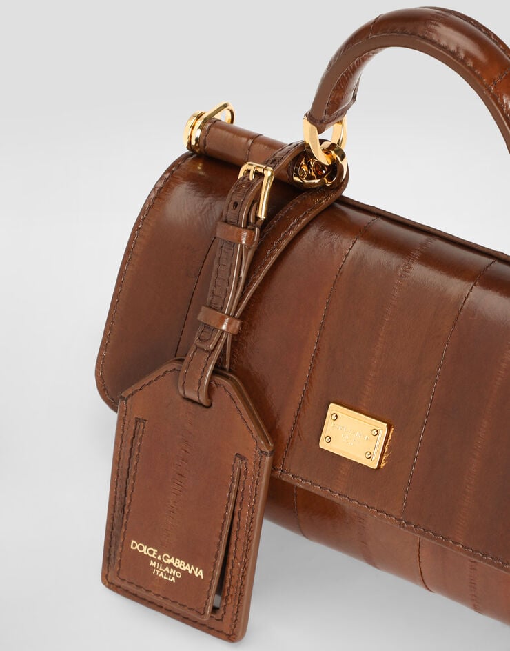 Dolce & Gabbana Bolso de mano My Sicily mini en piel de anguila Dolce & Gabbana Bolso de mano My Sicily mini en piel de anguila Marrón BB7864B8291