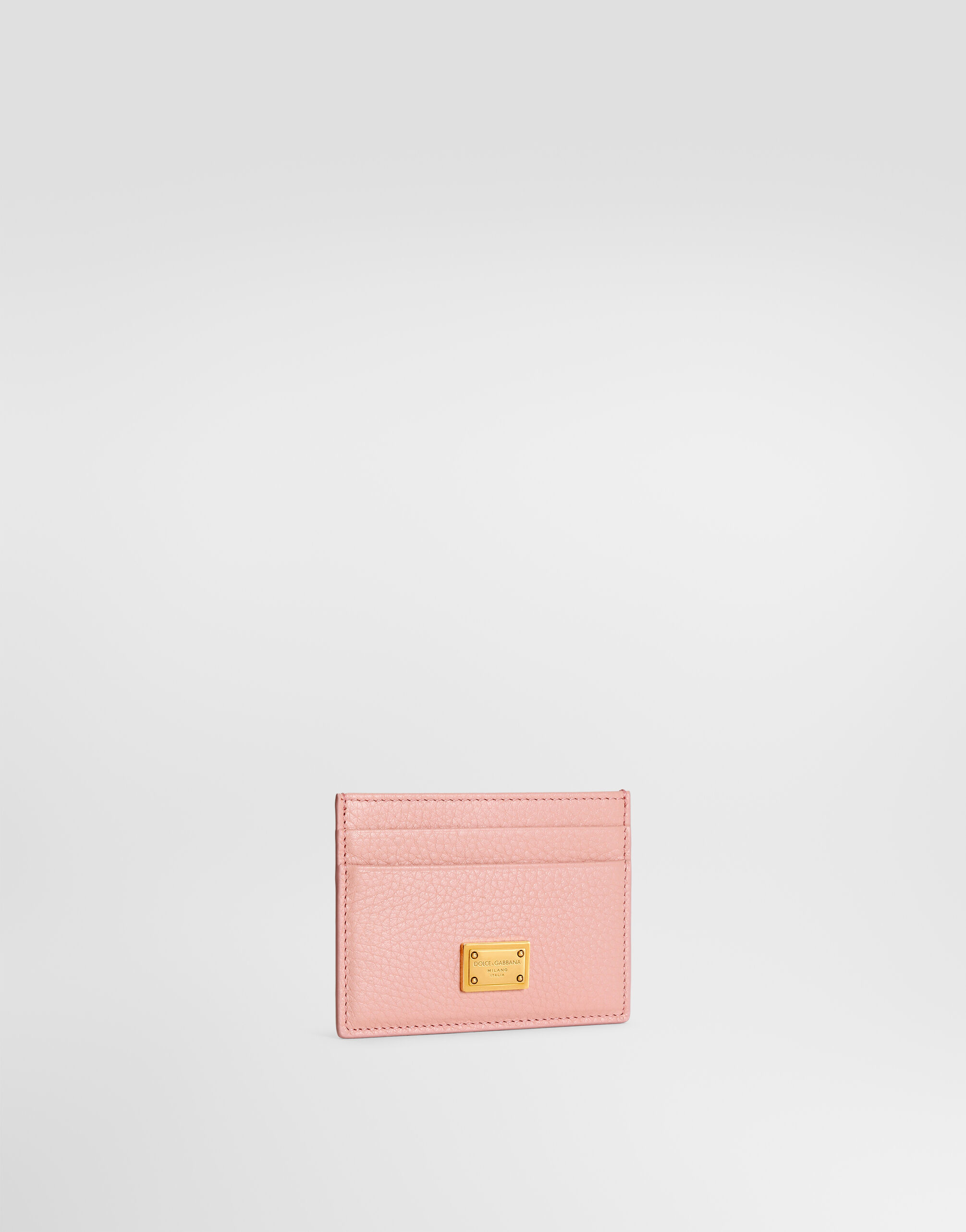 Calfskin card holder in Pink for Women | Dolce&Gabbana® US