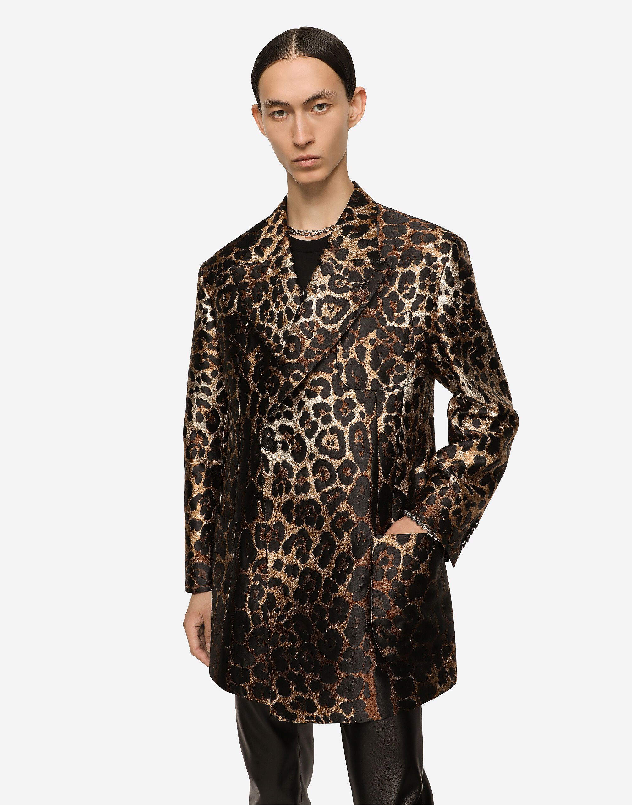 Leopard print jacket for men shop
