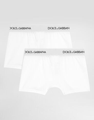 Dolce & Gabbana Bi-pack stretch jersey boxers White L4J701ON00G