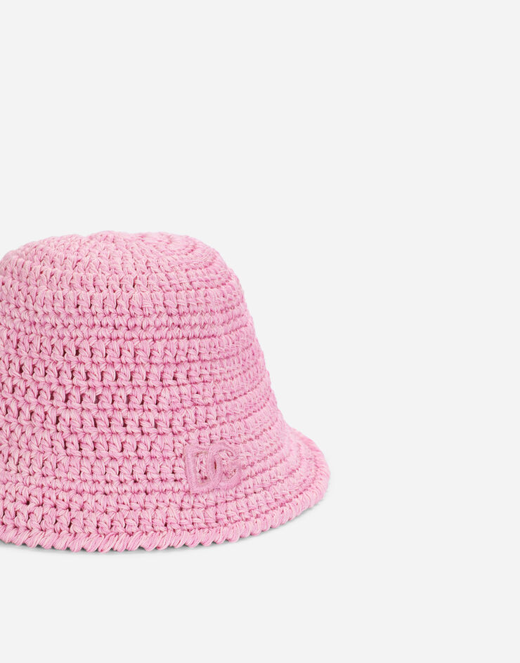 Dolce & Gabbana Chapeau en coton travaillé au crochet Multicolore LBKH85JACV2