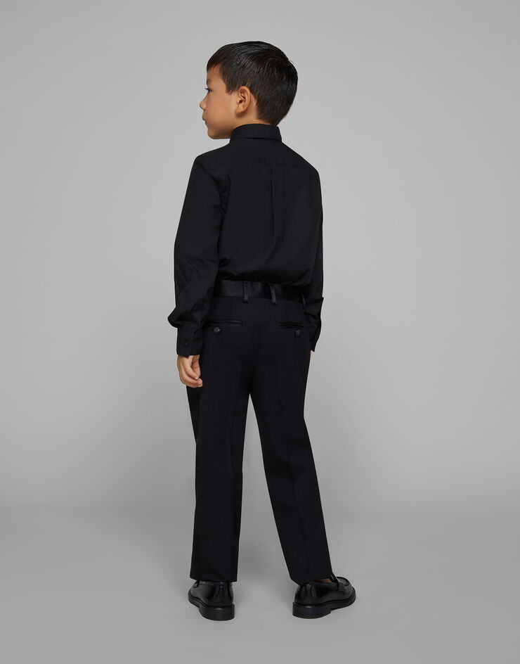 Dolce & Gabbana Classic two-way stretch twill pants Black L44P35FUBE7