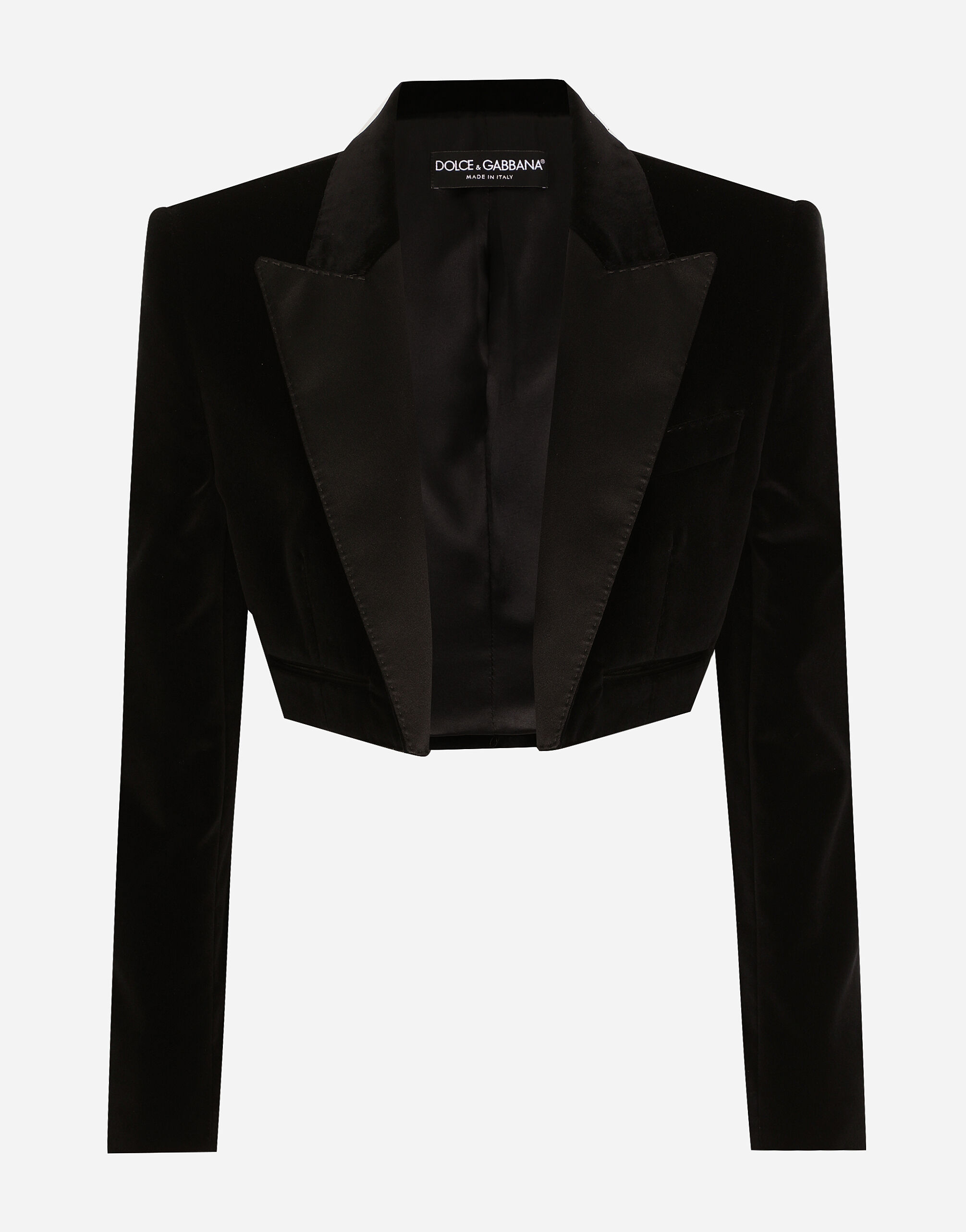 Cropped tuxedo jacket womens online