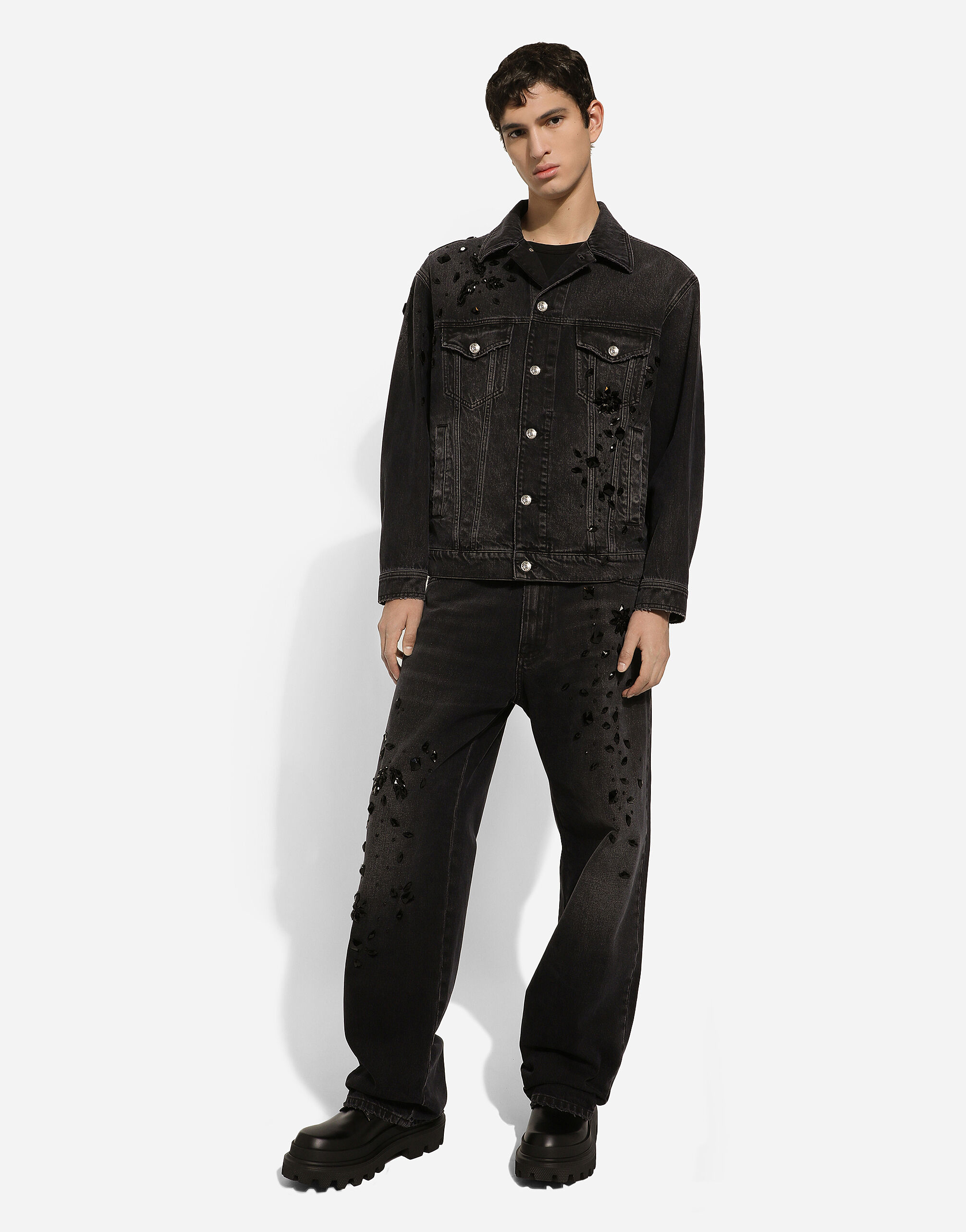 D&g denim jacket store mens