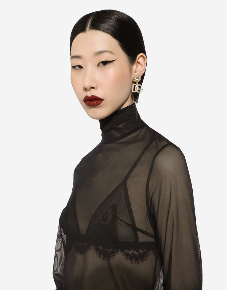 Dolce & Gabbana TOP Schwarz F759LTFLRC2