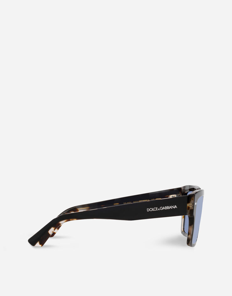 Dolce & Gabbana Sonnenbrille Lusso Sartoriale Schwarz auf Havannagrau VG443BVP31U