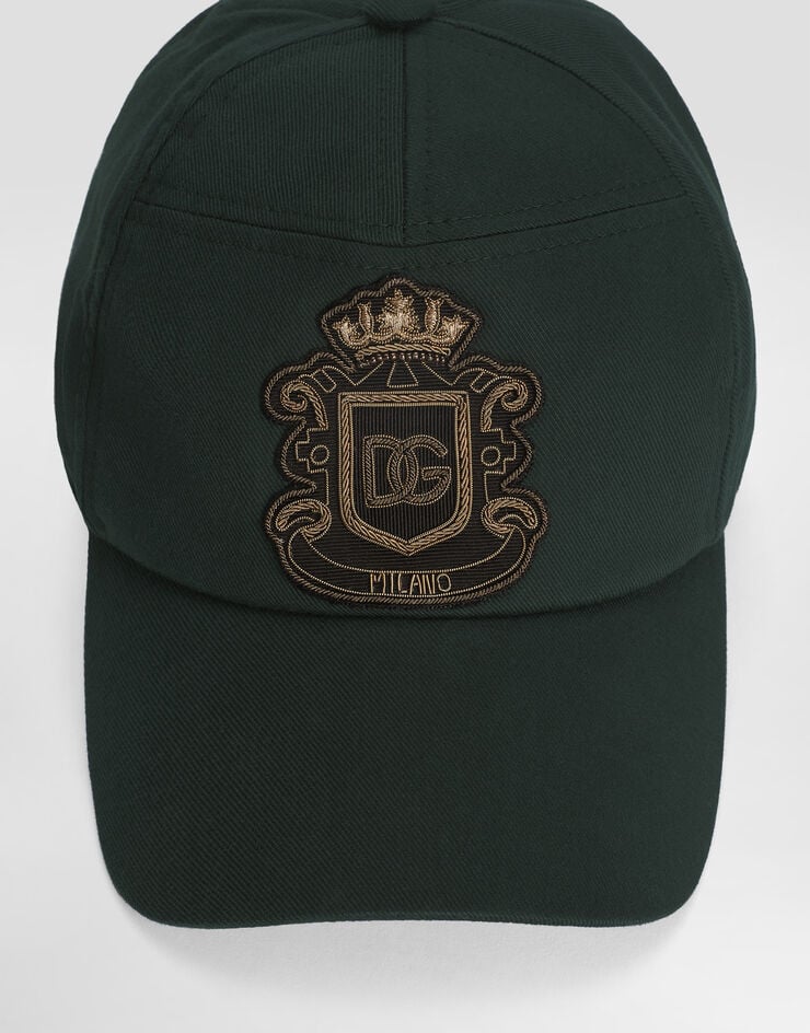 Dolce & Gabbana Cotton gabardine baseball cap Green GH931ZFUFJU