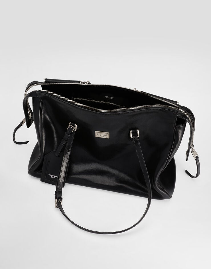Dolce & Gabbana حقيبة فيتوريا جلدية Black BB7845AW118