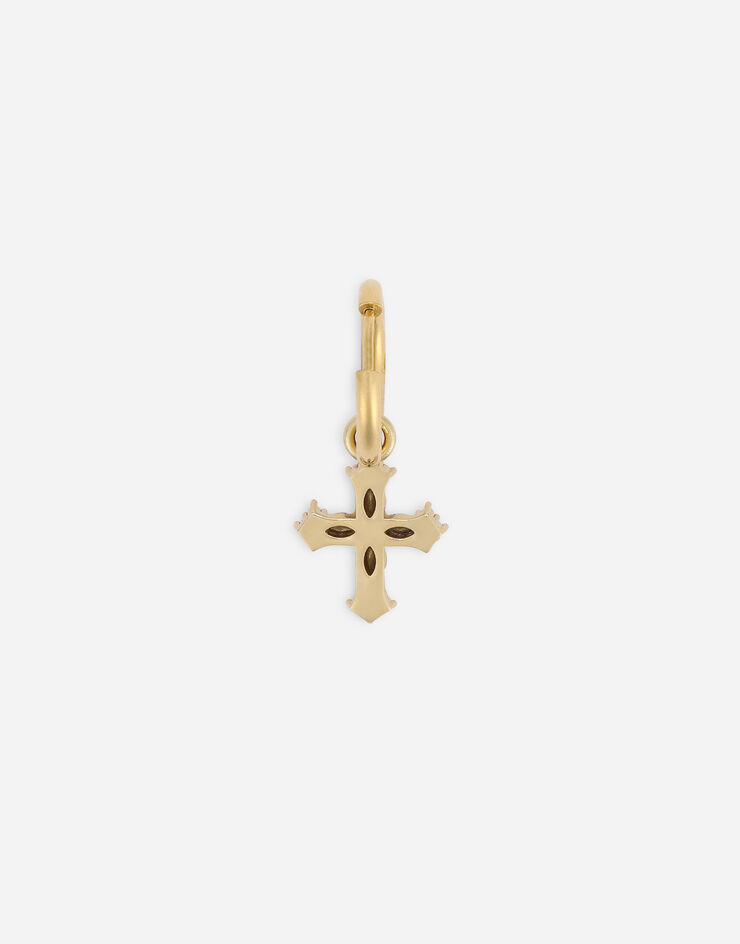 Dolce & Gabbana Hängeohrring mit Kreuz Gold WEO1M3W1111