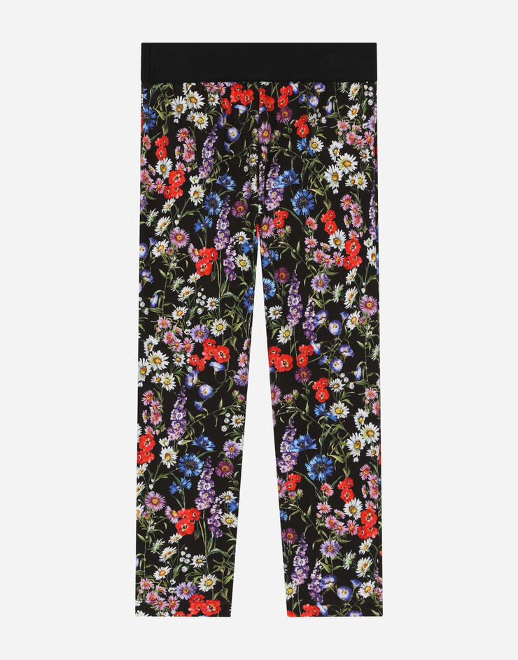 Dolce&Gabbana Interlock leggings with meadow flower print Multicolor L5JPB8HS7M0